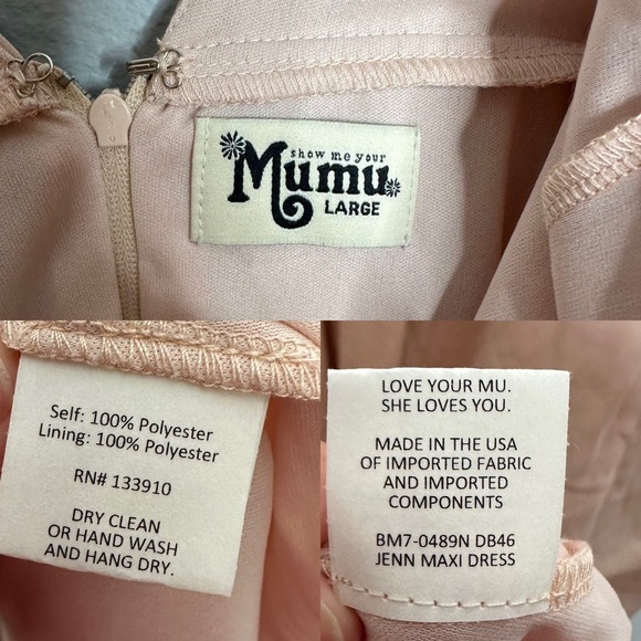 Show Me Your Mumu Jenn Dress Dusty Blush NEW - Picture 8 of 8